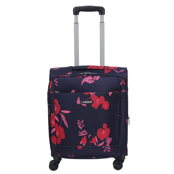 ARIANA Rose Print Lightweight 4 Wheels Spinner Suitcase